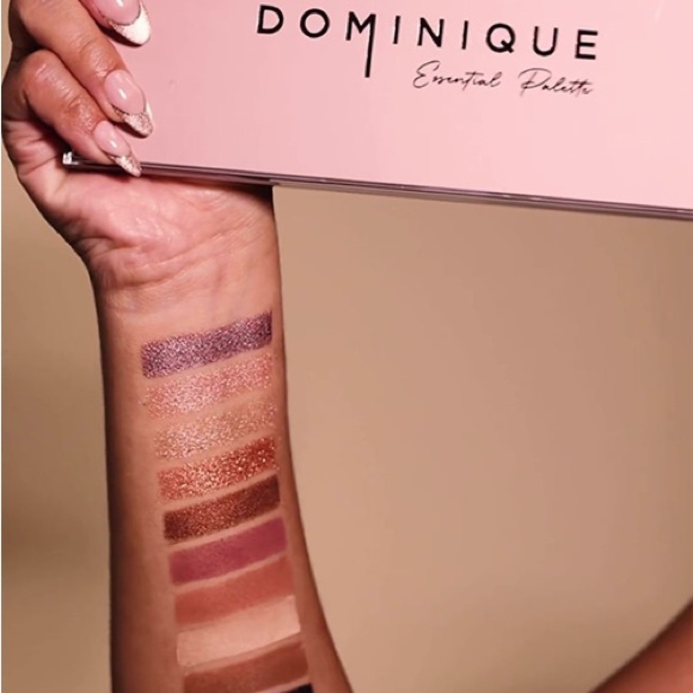 Dominique Essentials Palette - Purple, Gold, Brown, Cream Shades